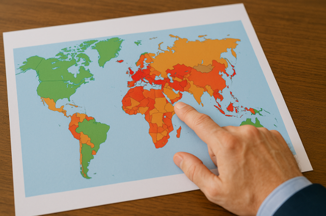 Which countries are frozen for UK State Pension