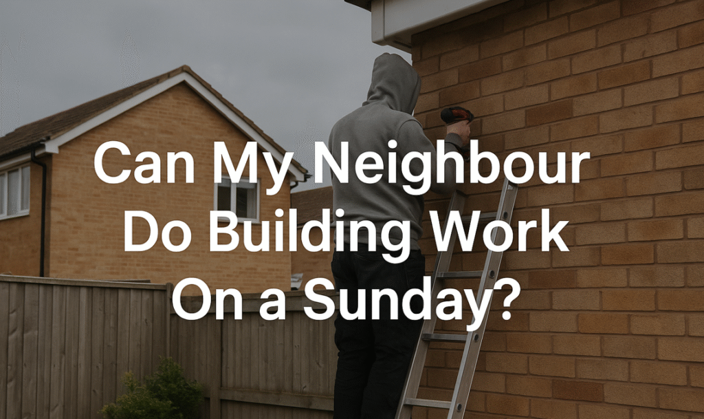 Can My Neighbour Do Building Work On a Sunday - What Are Your Neighbour’s Rights