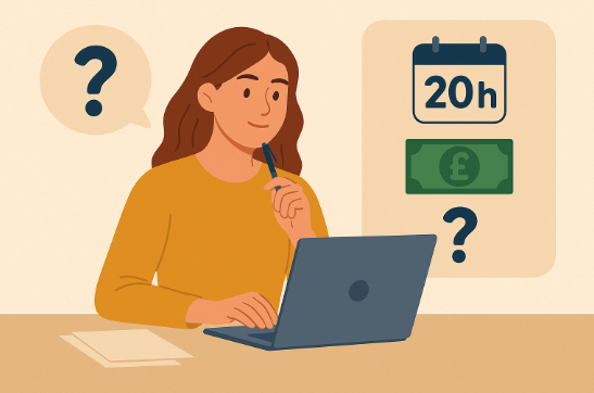 If I work 20 hours a week, how much Universal Credit will I get