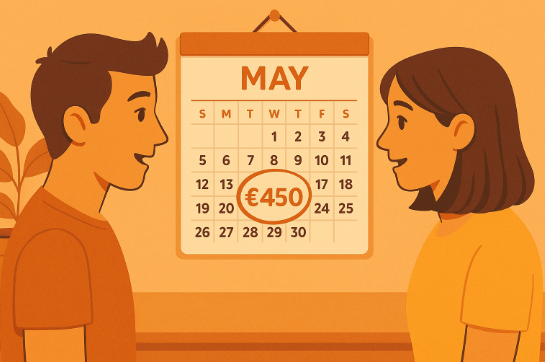 What is the £450 payment in May