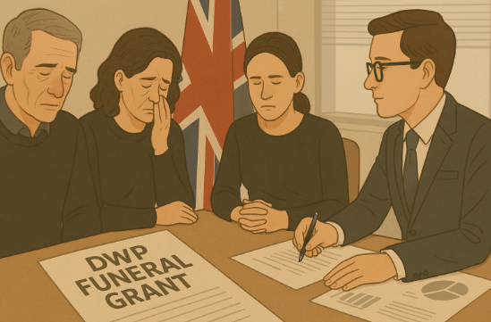 What is the Funeral Grant from DWP and who qualifies