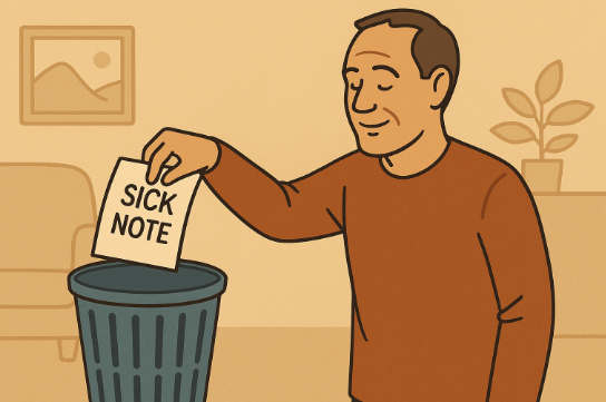 When do you finally stop sending sick notes to Universal Credit