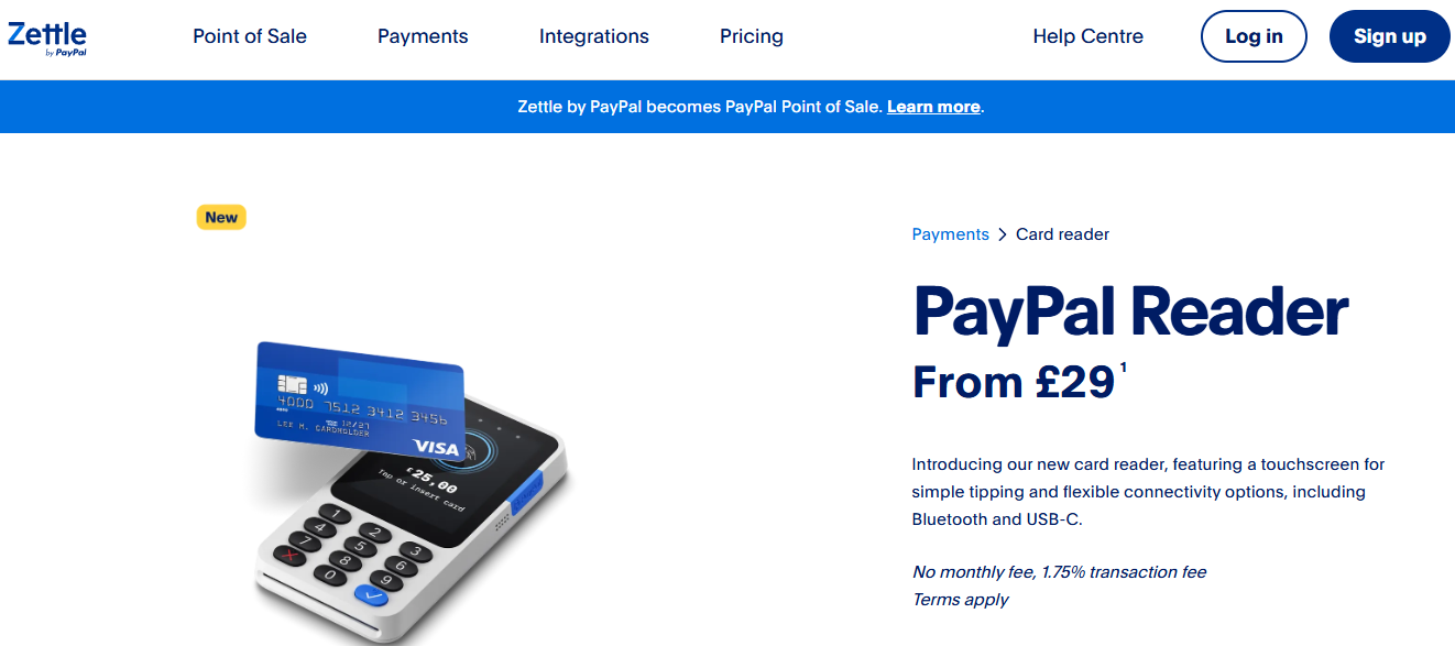 Zettle Reader 2 (by PayPal)