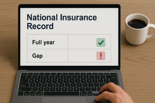 How can you check your National Insurance record and find gaps online in 2025