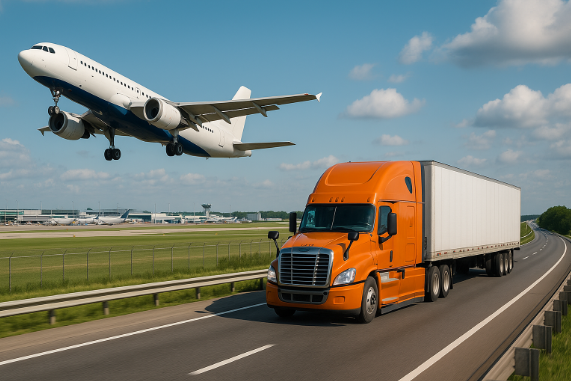 Air Freight vs Road Freight - Side-by-Side Comparison
