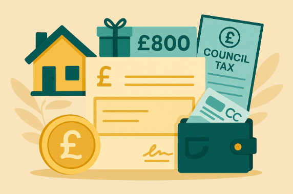 Does the Christmas Bonus £800 affect Housing Benefit, Council Tax Support, or Universal Credit