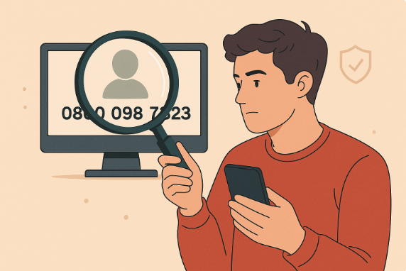 How can you check who’s really behind 0800 098 7823