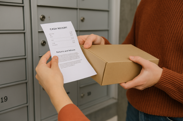 How do returns and refunds work when sending to PO Box 189 Huddersfield HD8 1DY