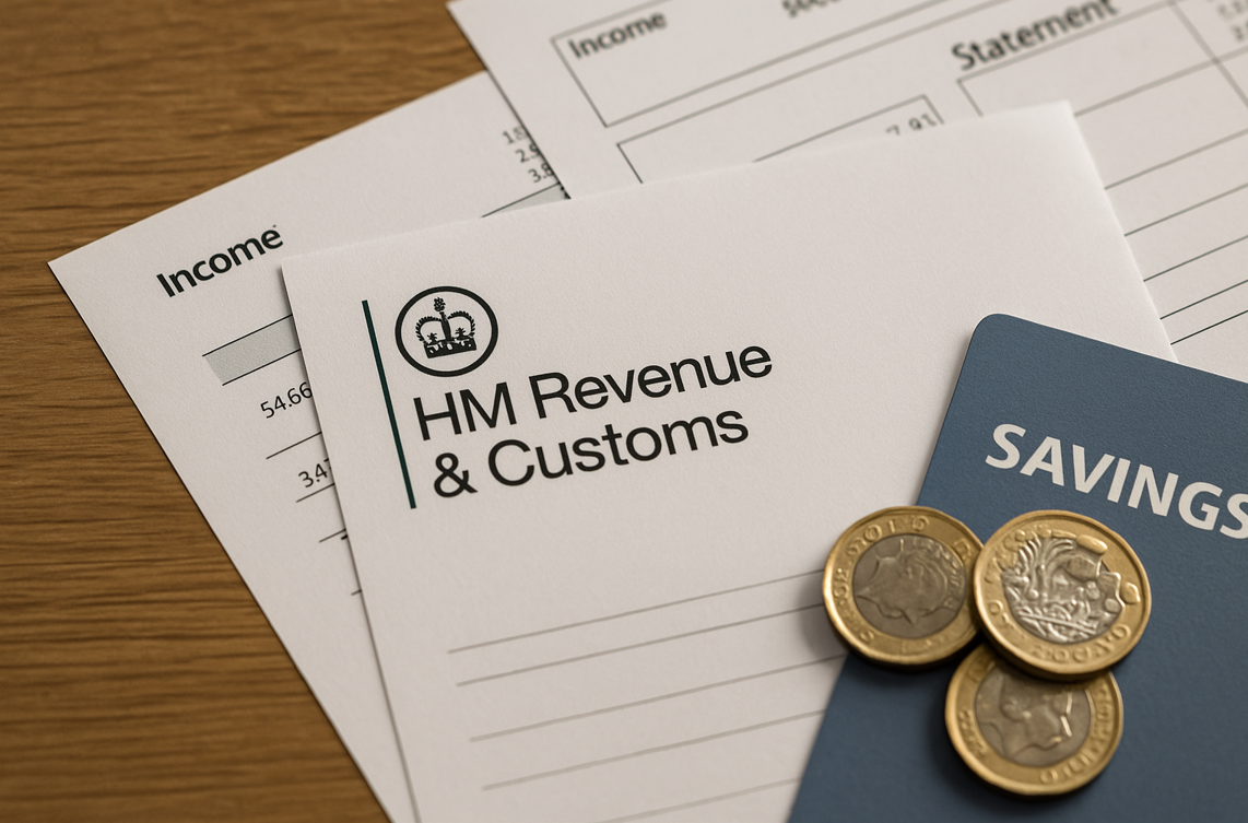 HMRC Notices for UK Pensioners Savings